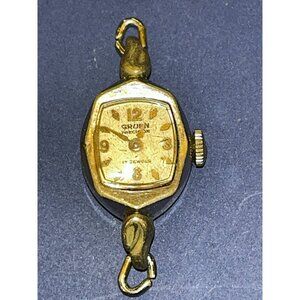 Gruen Precision Women's Mechanical Watch 10K gold  RGP Bezel 4 part repair